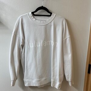 lululemon athletica White Crewneck Sweatshirt